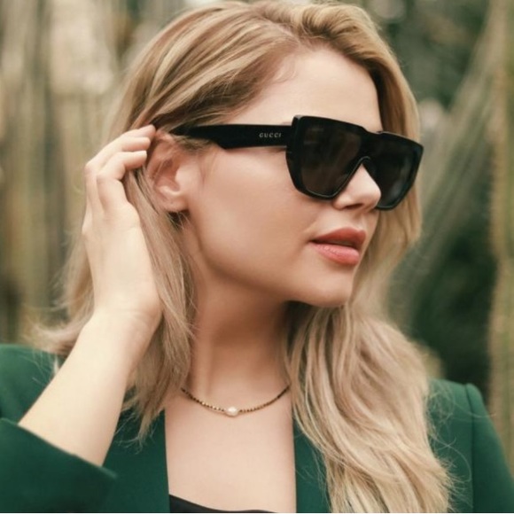 Gucci Accessories - Gucci Black Shield Sunglasses, New